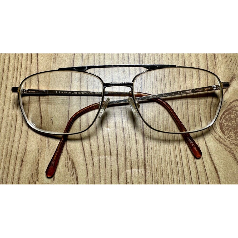 All American Stetson 1810 Zyloware Eyeglasses Frames 057 145 Gunmetal
